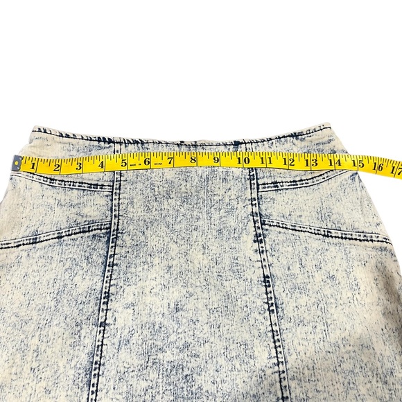 Nollie Faux Jean Mini Skirt 90s Y2K Vibes - Picture 4 of 7